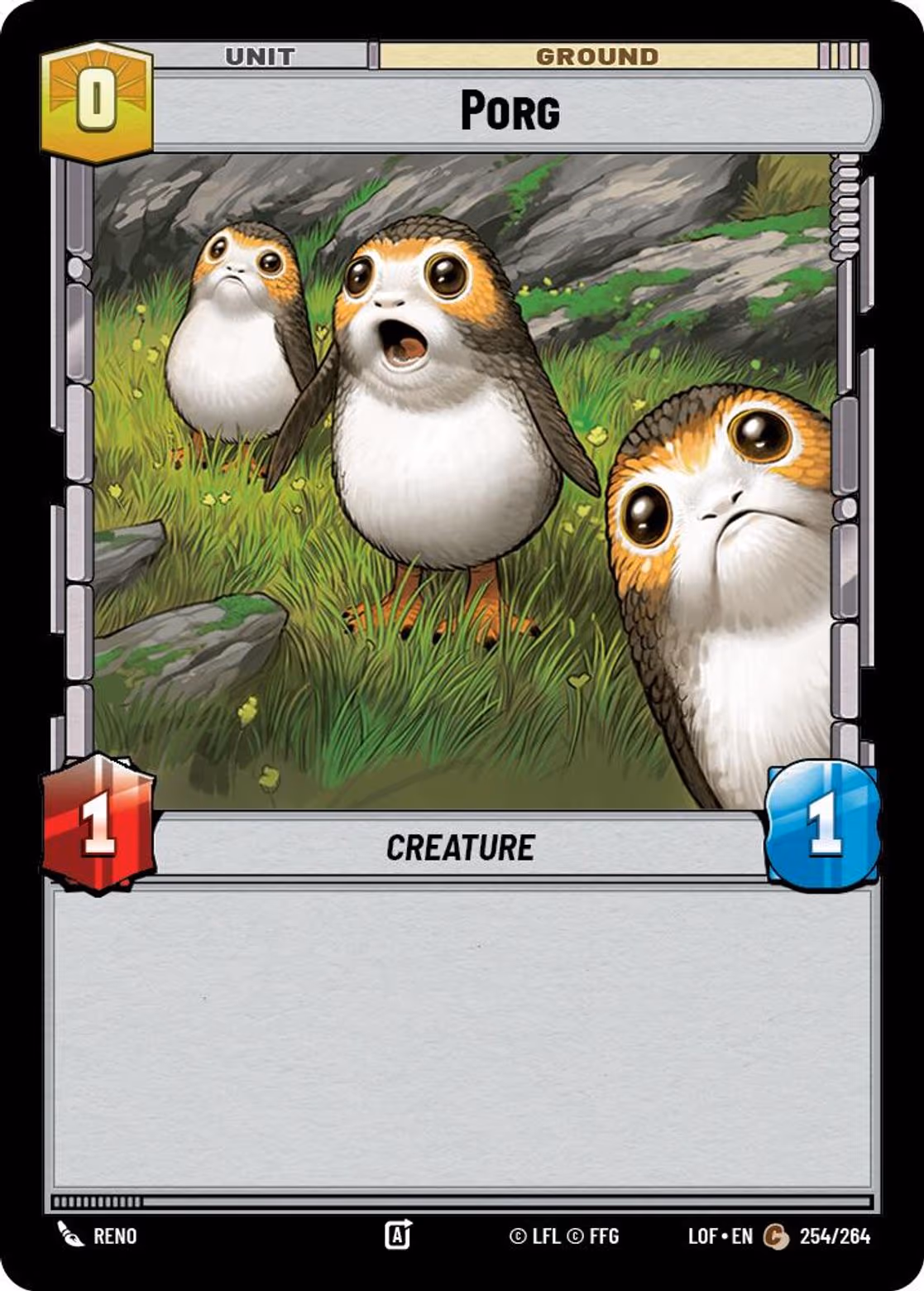 Porg LOF-254 Star Wars Unlimited card