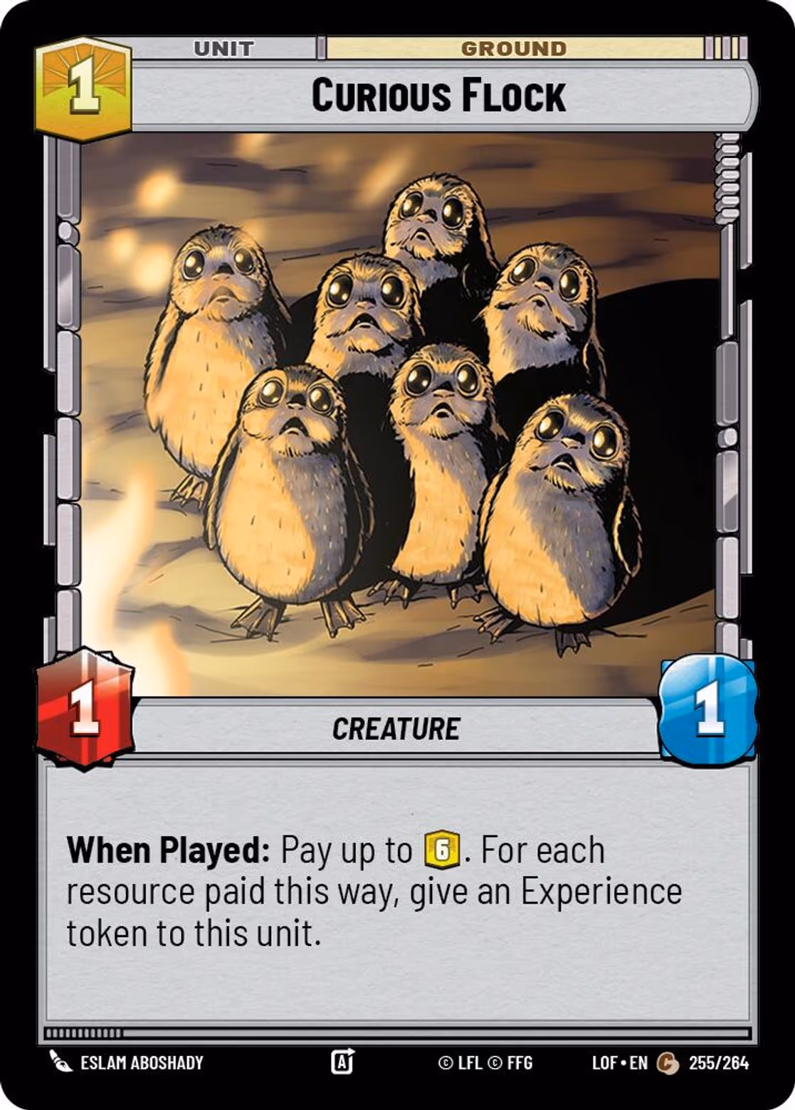 Curious Flock LOF-255 Star Wars Unlimited card