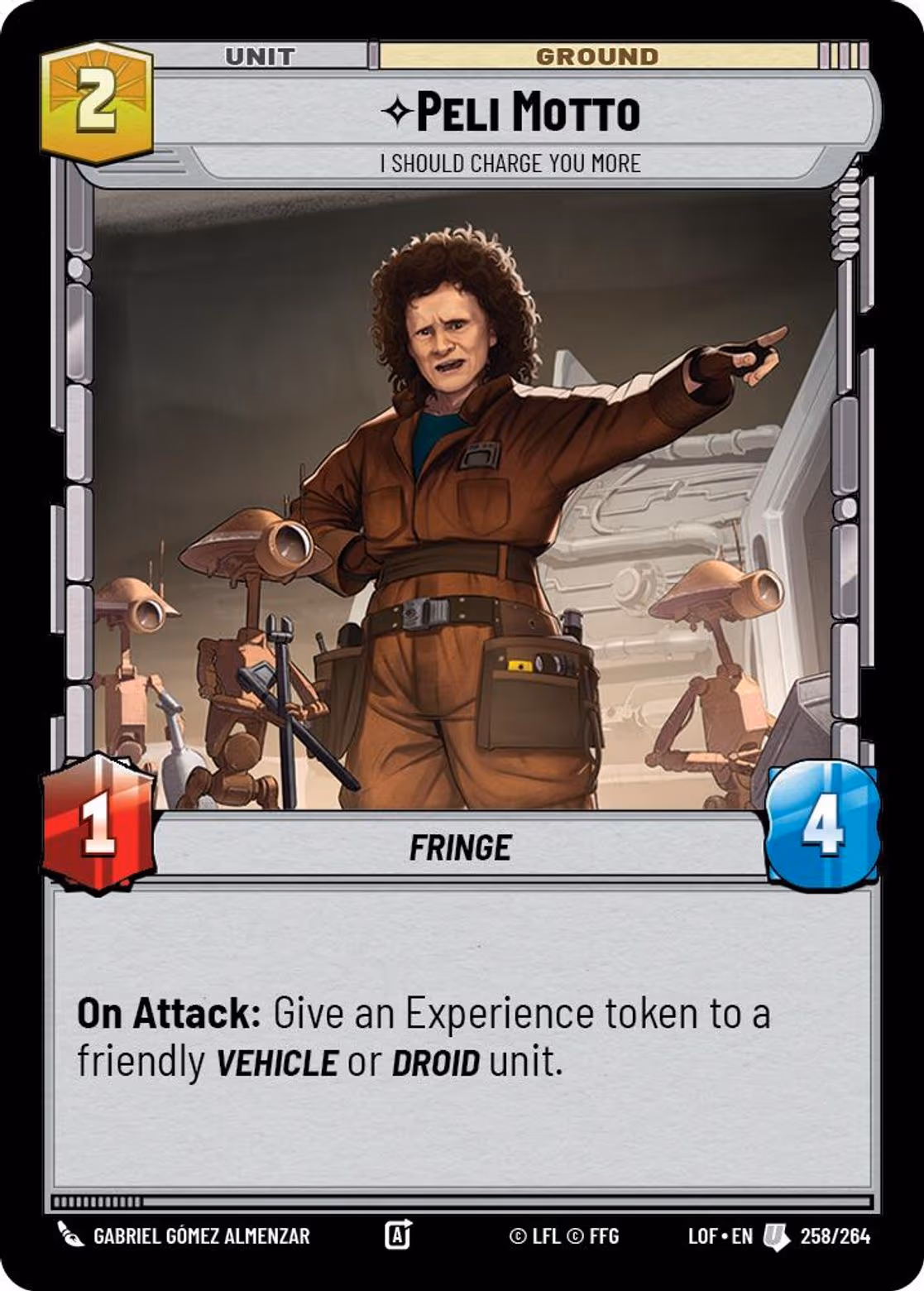 Peli Motto - I Should Charge You More LOF-258 Star Wars Unlimited card