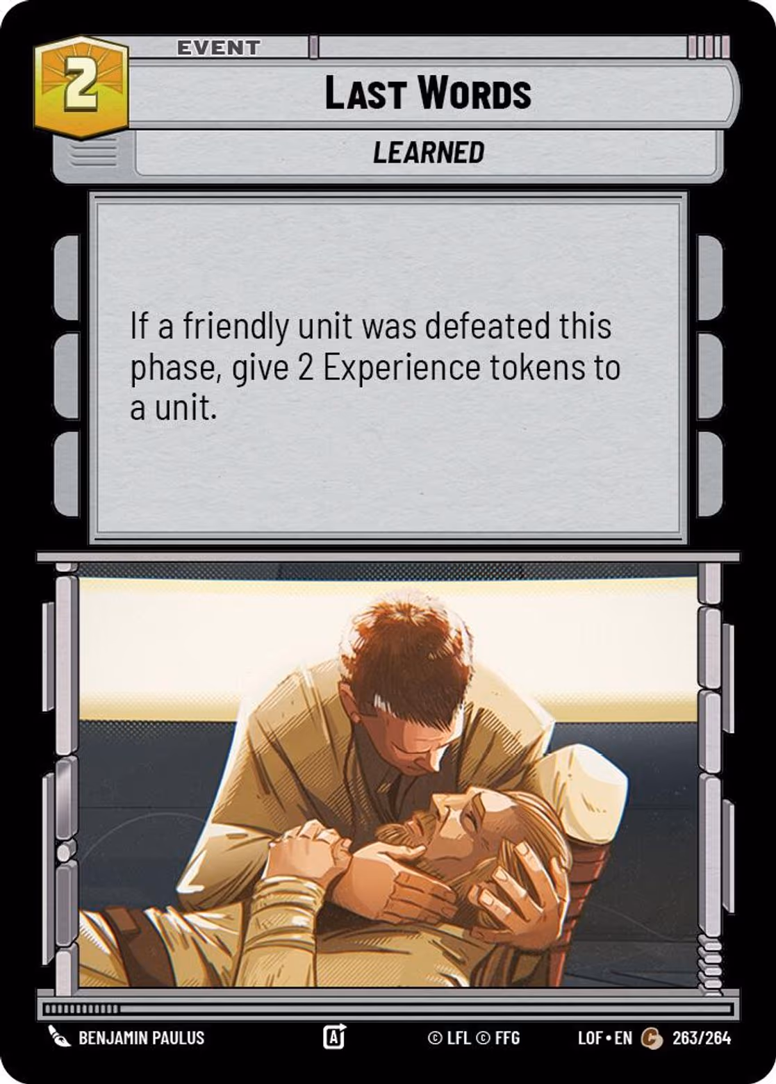 Last Words LOF-263 Star Wars Unlimited card