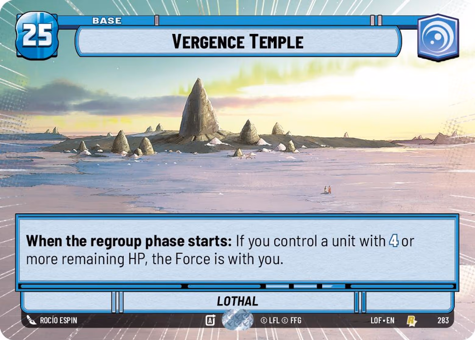 Vergence Temple - Lothal LOF-283 Hyperspace Star Wars Unlimited card