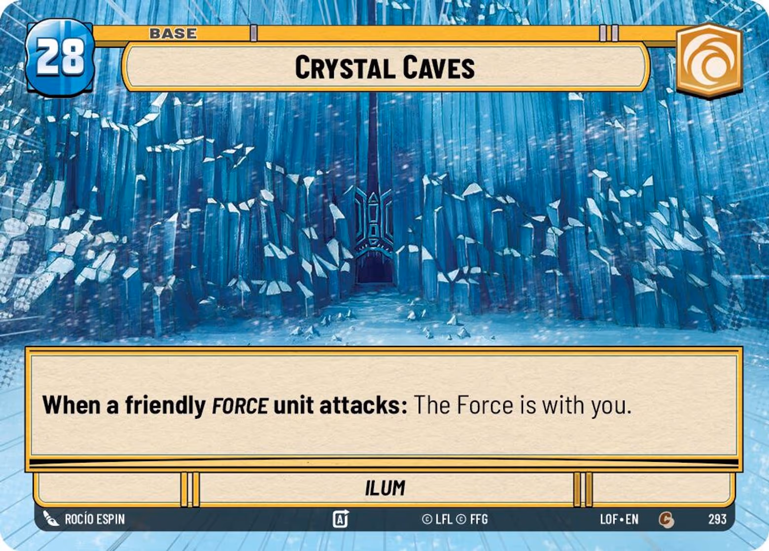 Crystal Caves - Ilum LOF-293 Hyperspace Star Wars Unlimited card