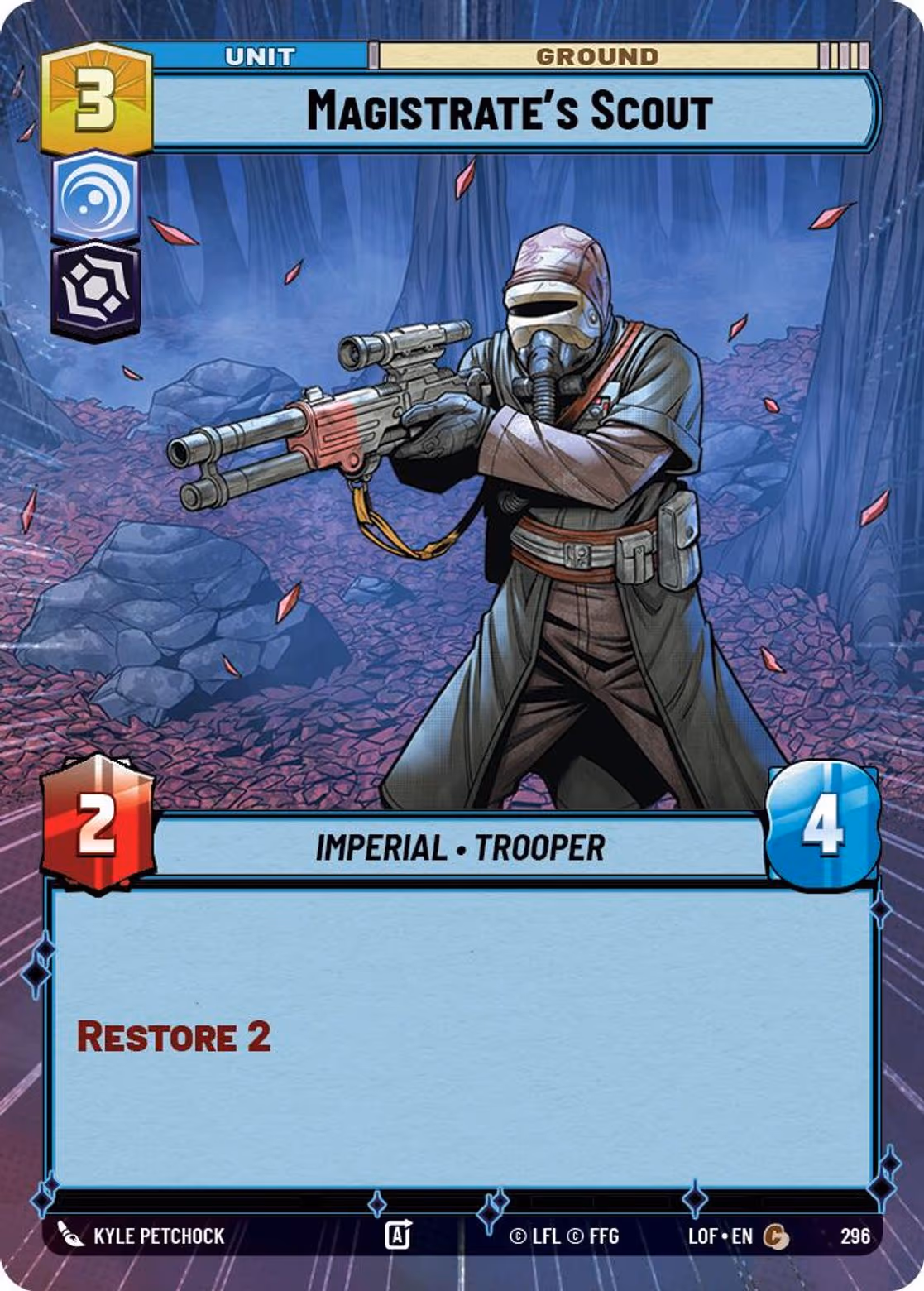 Magistrate's Scout LOF-296 Hyperspace Star Wars Unlimited card