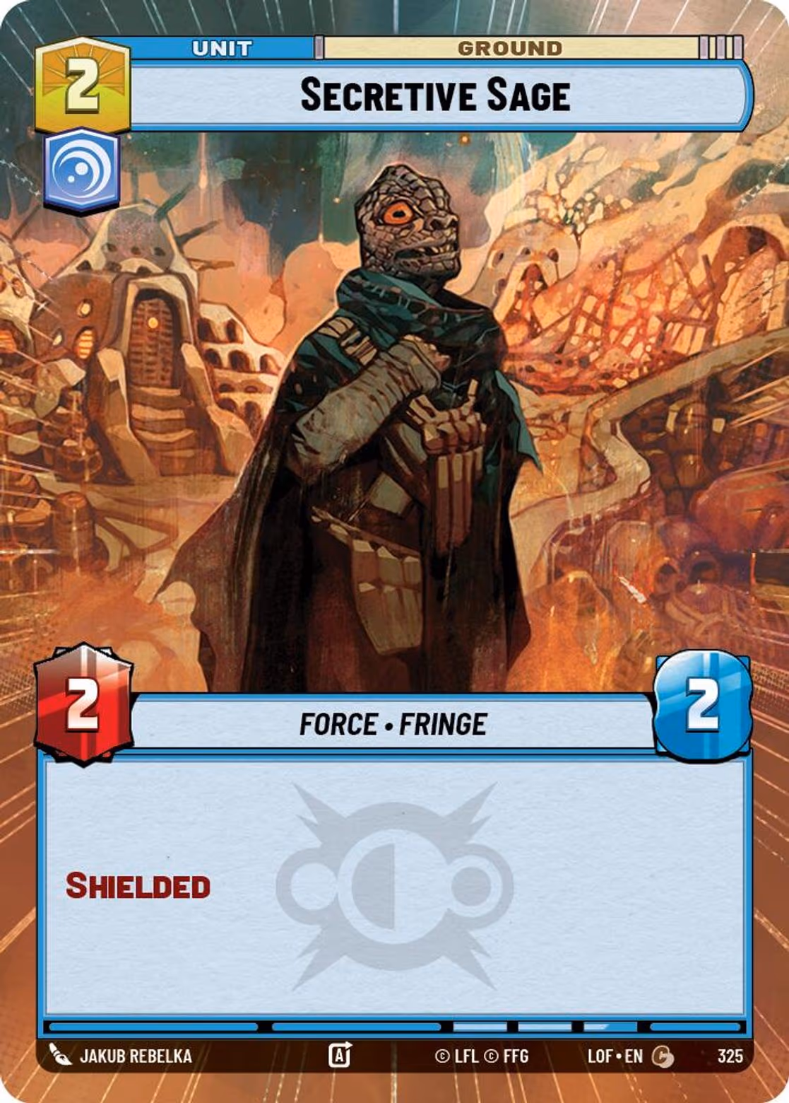 Secretive Sage LOF-325 Hyperspace Star Wars Unlimited card