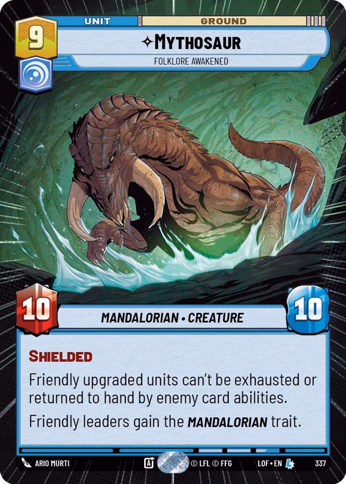 Mythosaur - Folklore Awakened LOF-337 Hyperspace Star Wars Unlimited card