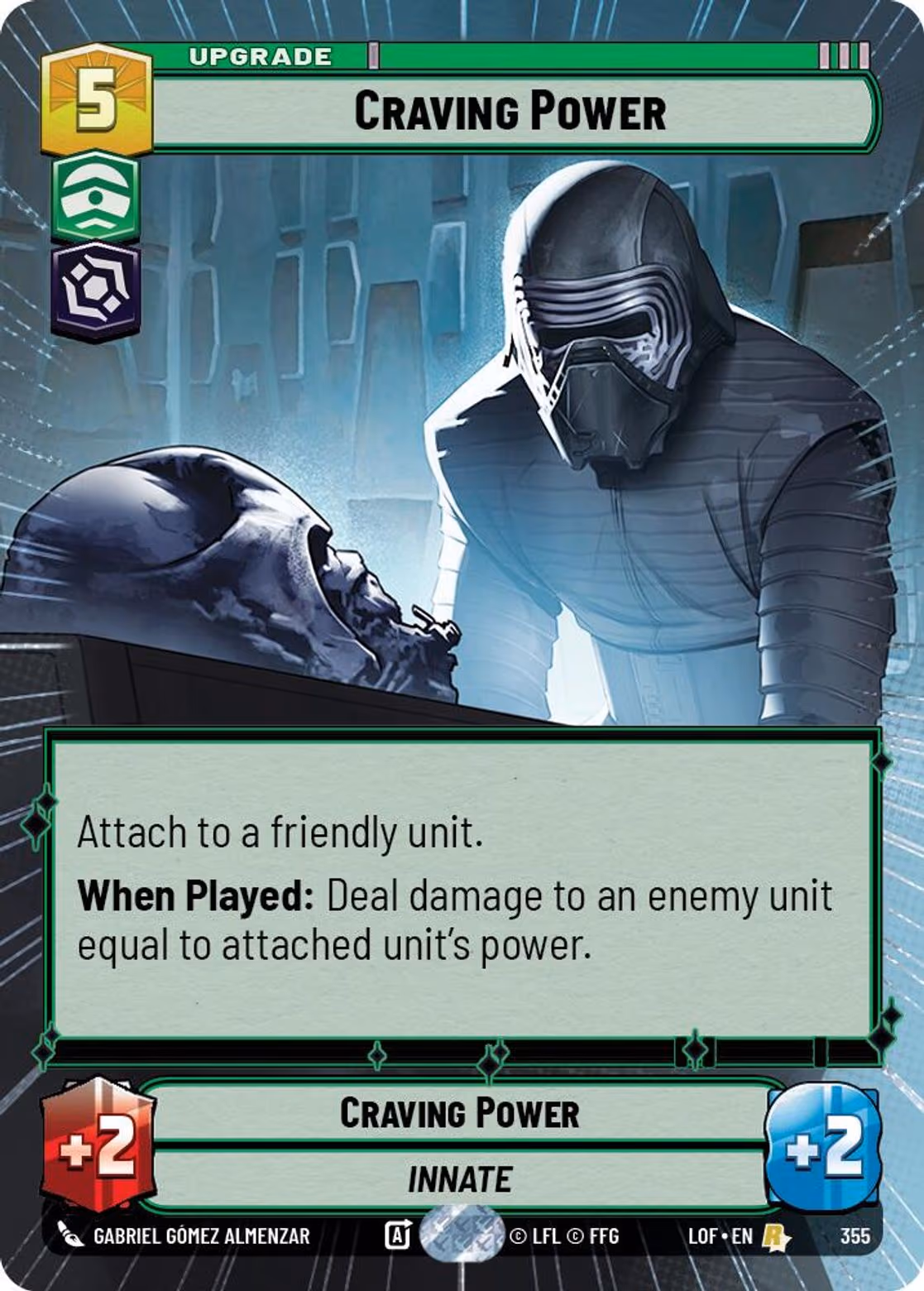 Craving Power LOF-355 Hyperspace Star Wars Unlimited card