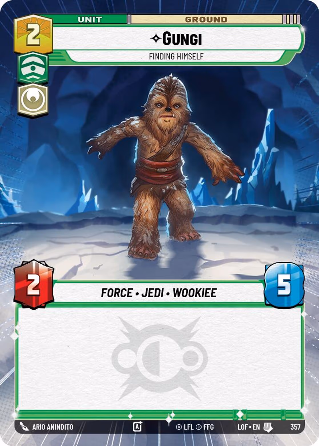 Gungi - Finding Himself LOF-357 Hyperspace Star Wars Unlimited card