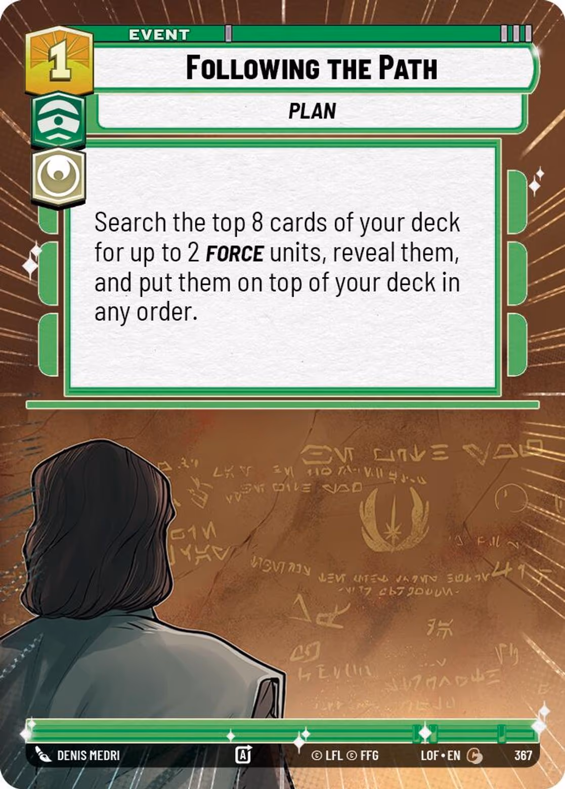 Following the Path LOF-367 Hyperspace Star Wars Unlimited card