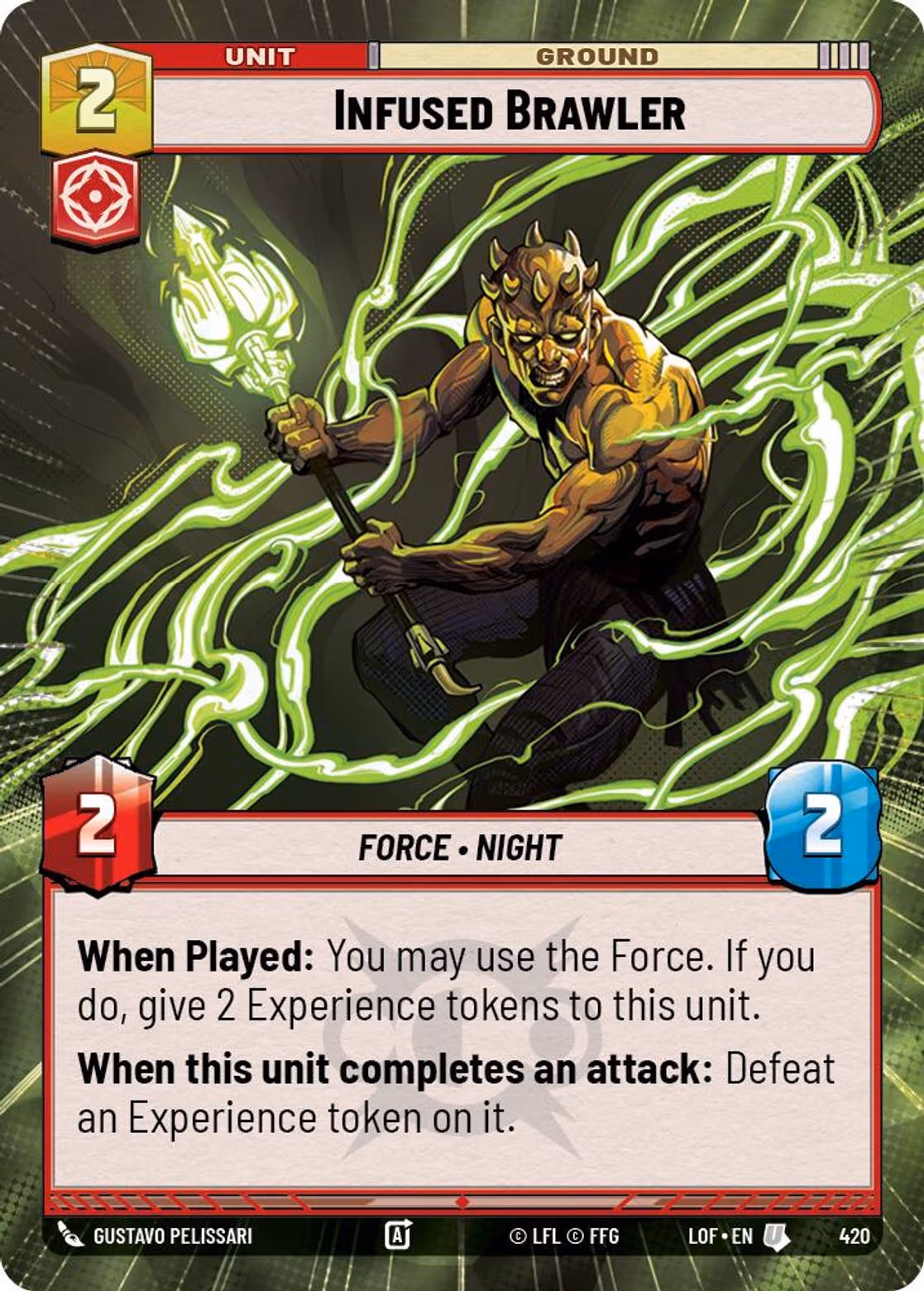 Infused Brawler LOF-420 Hyperspace Star Wars Unlimited card
