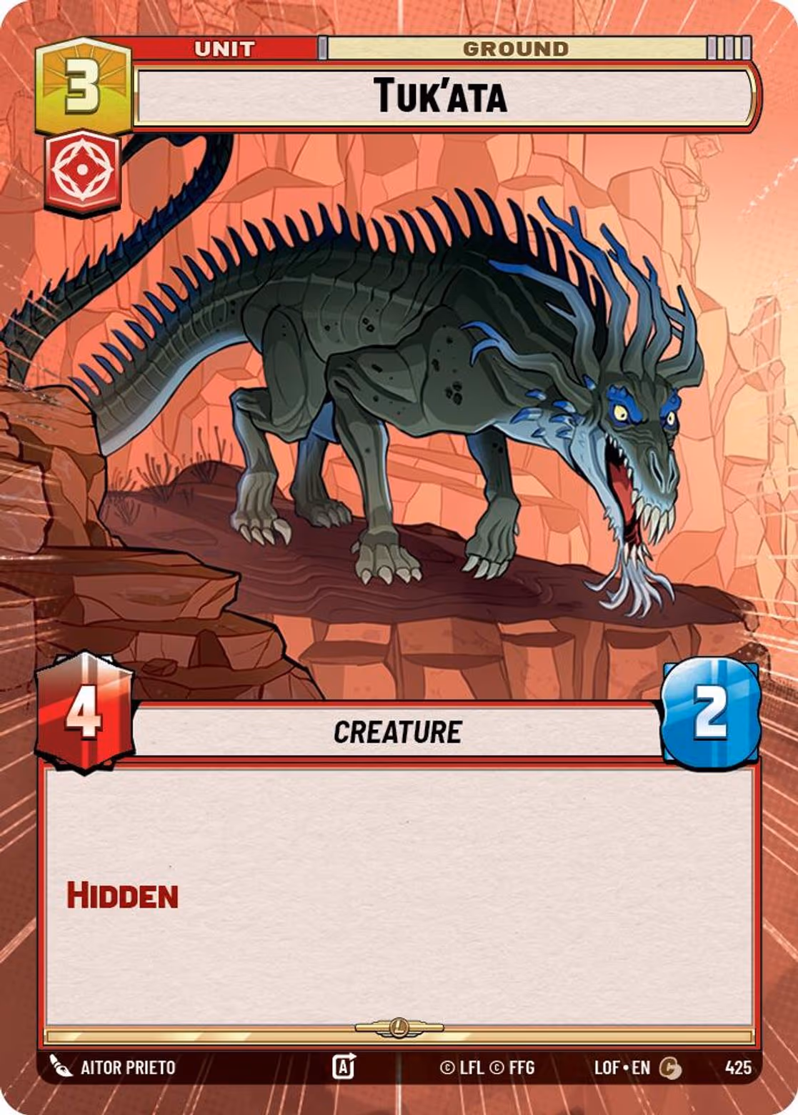 Tuk'ata LOF-425 Hyperspace Star Wars Unlimited card