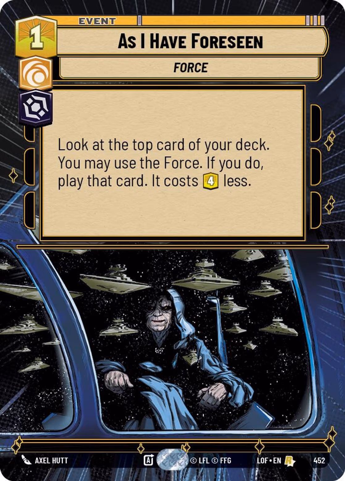 As I Have Foreseen LOF-452 Hyperspace Star Wars Unlimited card