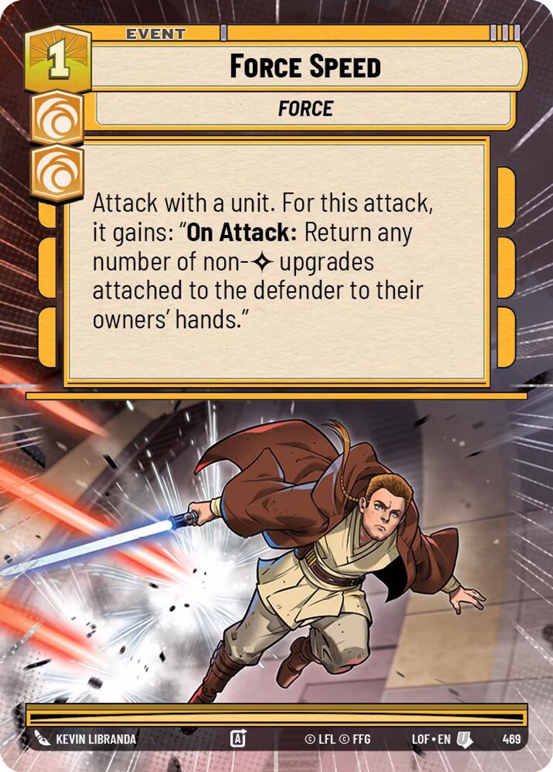 Force Speed LOF-469 Hyperspace Star Wars Unlimited card