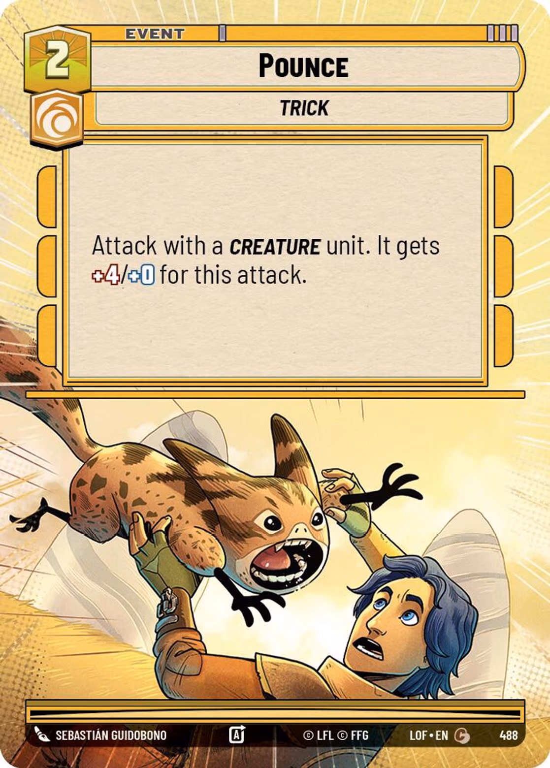 Pounce LOF-488 Hyperspace Star Wars Unlimited card