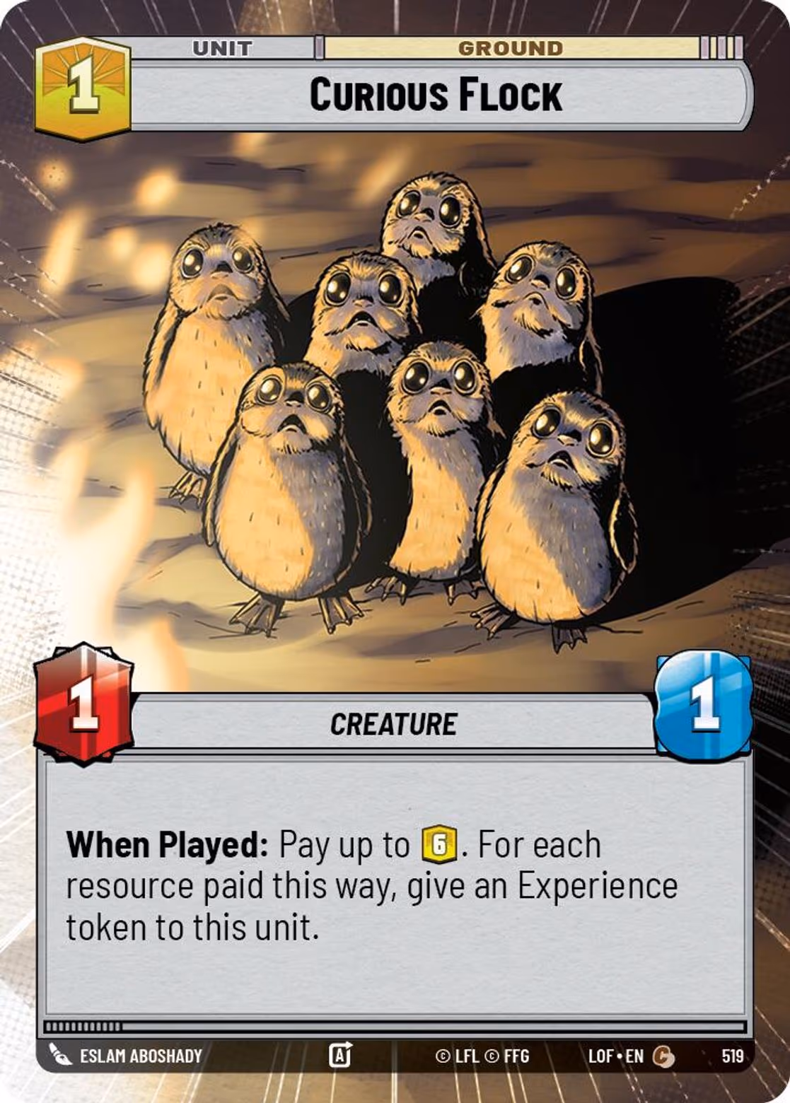 Curious Flock LOF-519 Hyperspace Star Wars Unlimited card