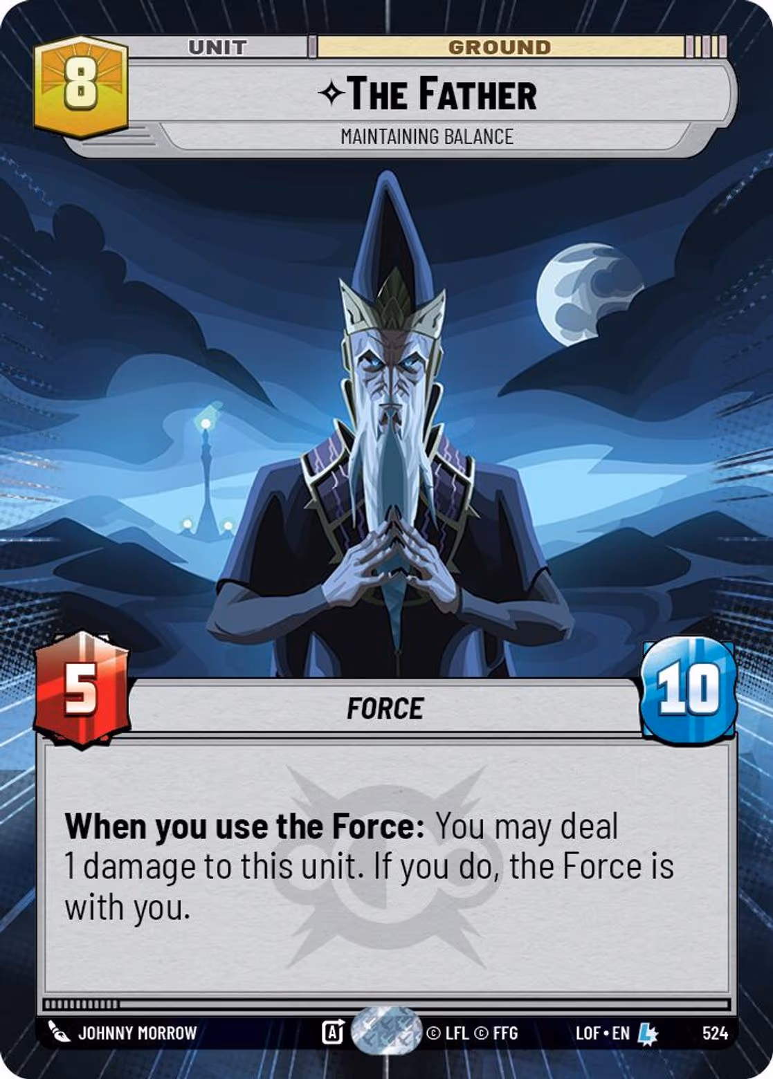The Father - Maintaining Balance LOF-524 Hyperspace Star Wars Unlimited card