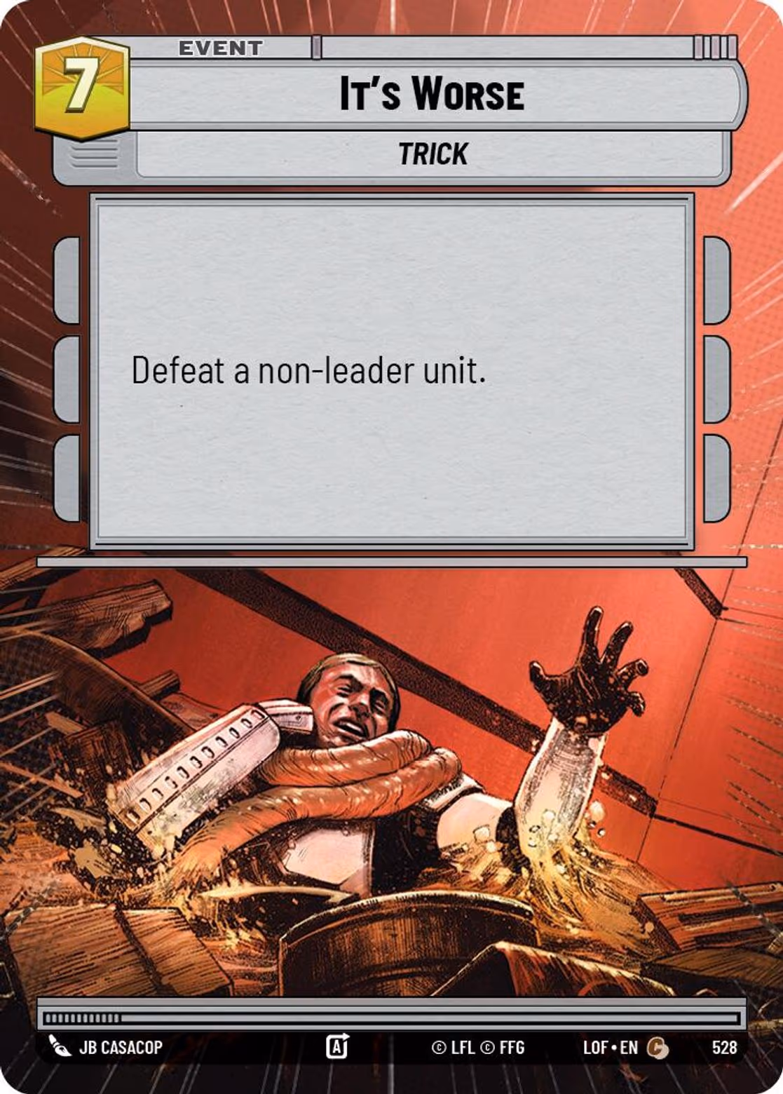 It's Worse LOF-528 Hyperspace Star Wars Unlimited card