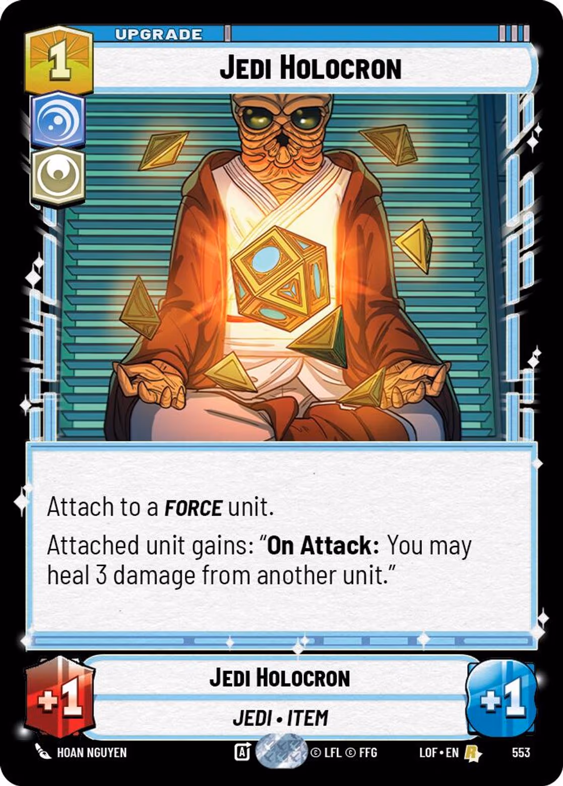 Jedi Holocron LOF-553 Foil Star Wars Unlimited card
