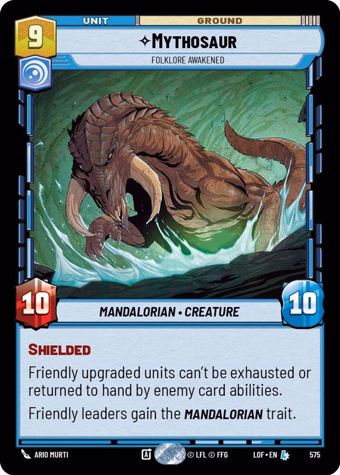 Mythosaur - Folklore Awakened LOF-575 Foil Star Wars Unlimited card