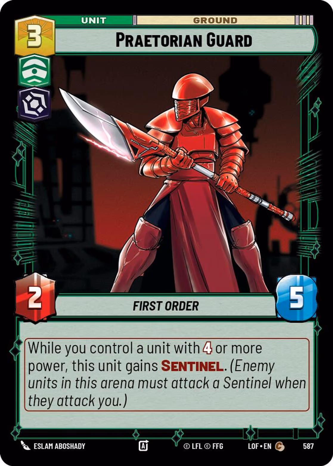 Praetorian Guard LOF-587 Foil Star Wars Unlimited card