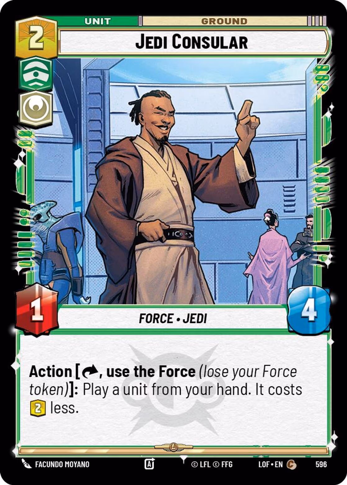 Jedi Consular LOF-596 Foil Star Wars Unlimited card