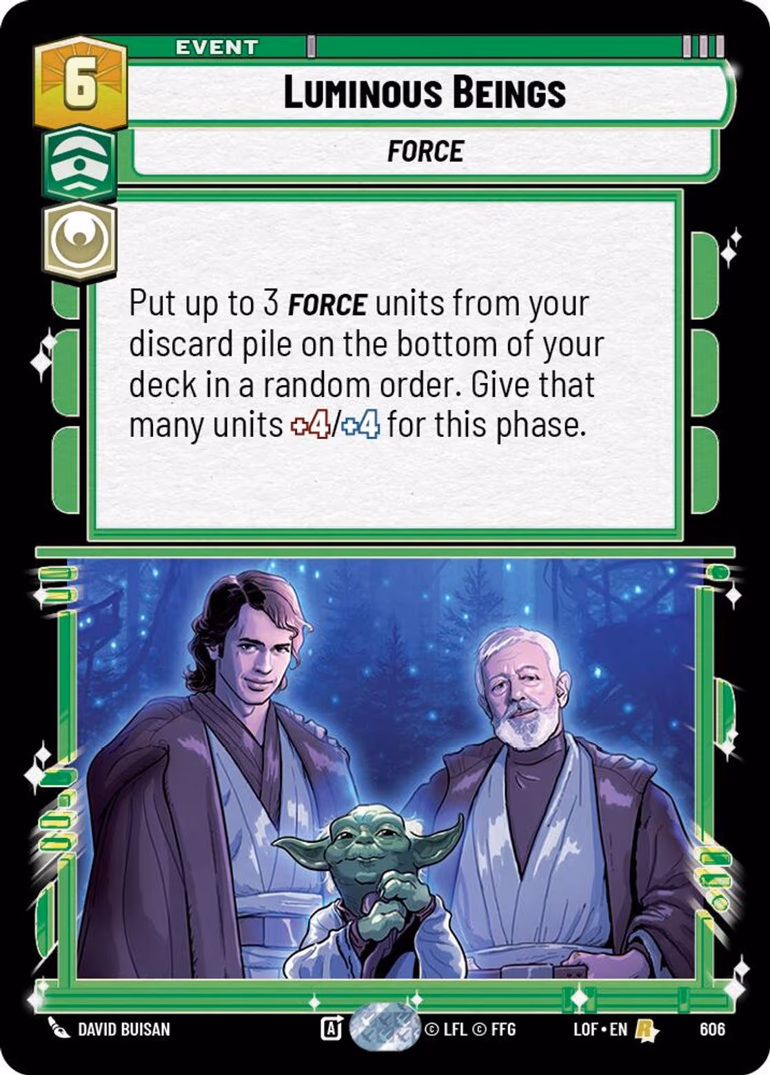 Luminous Beings LOF-606 Foil Star Wars Unlimited card