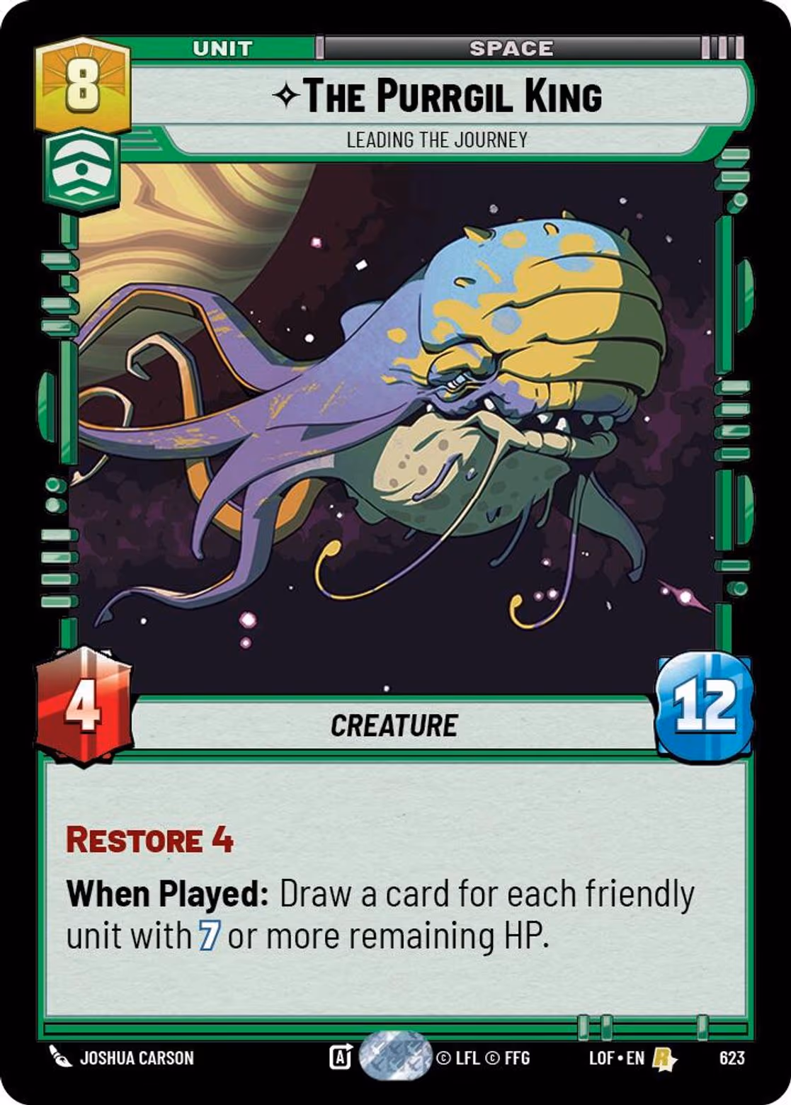 The Purrgil King - Leading the Journey LOF-623 Foil Star Wars Unlimited card