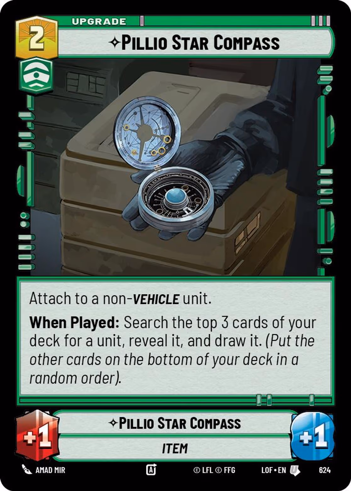 Pillio Star Compass LOF-624 Foil Star Wars Unlimited card