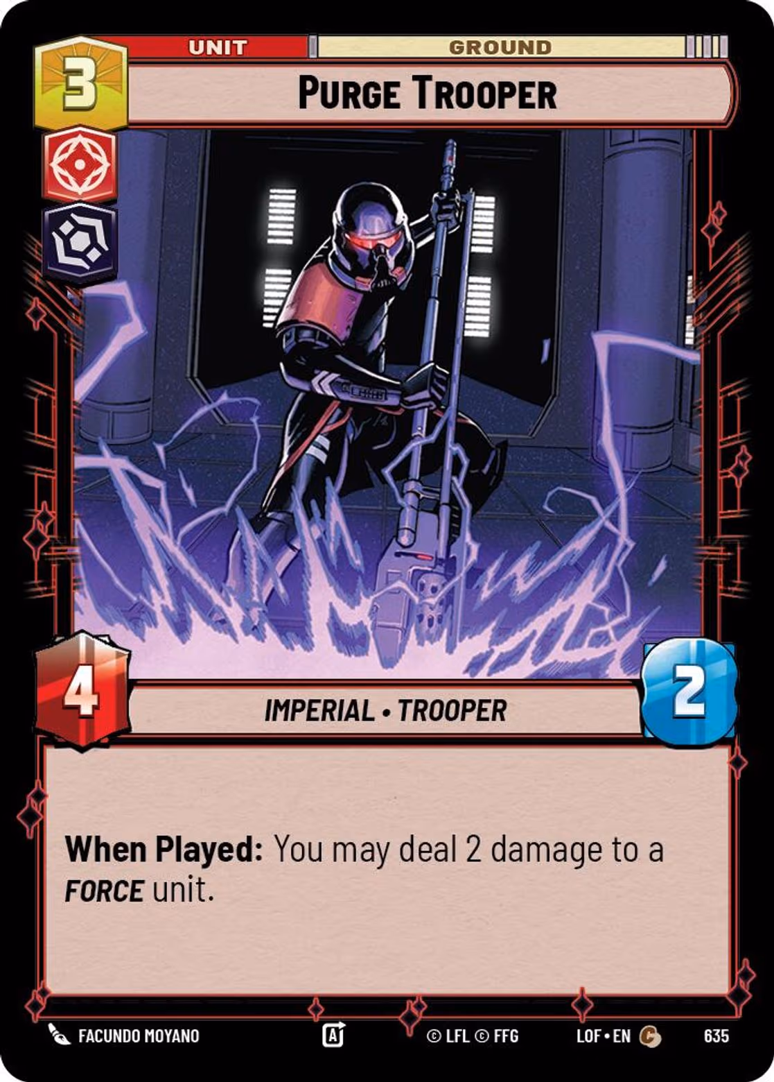 Purge Trooper LOF-635 Foil Star Wars Unlimited card