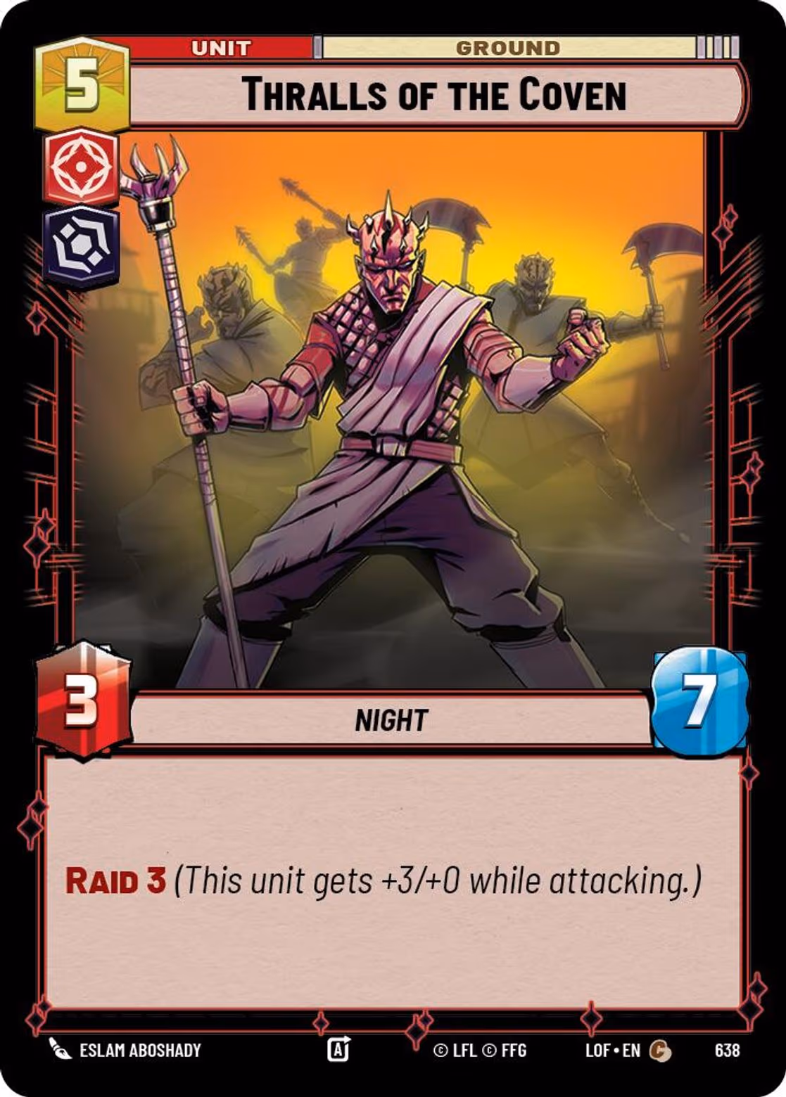 Thralls of the Coven LOF-638 Foil Star Wars Unlimited card