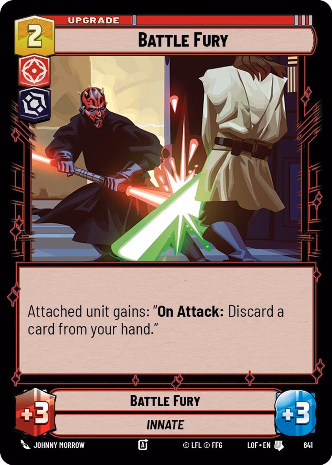 Battle Fury LOF-641 Foil Star Wars Unlimited card