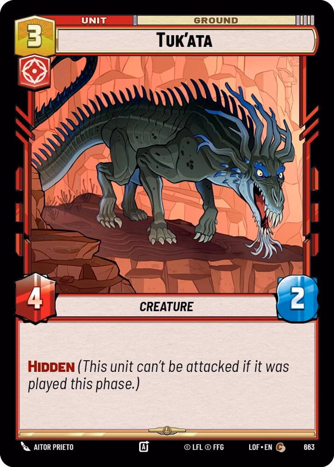 Tuk'ata LOF-663 Foil Star Wars Unlimited card