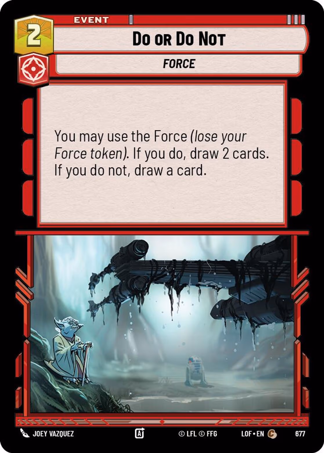 Do or Do Not LOF-677 Foil Star Wars Unlimited card