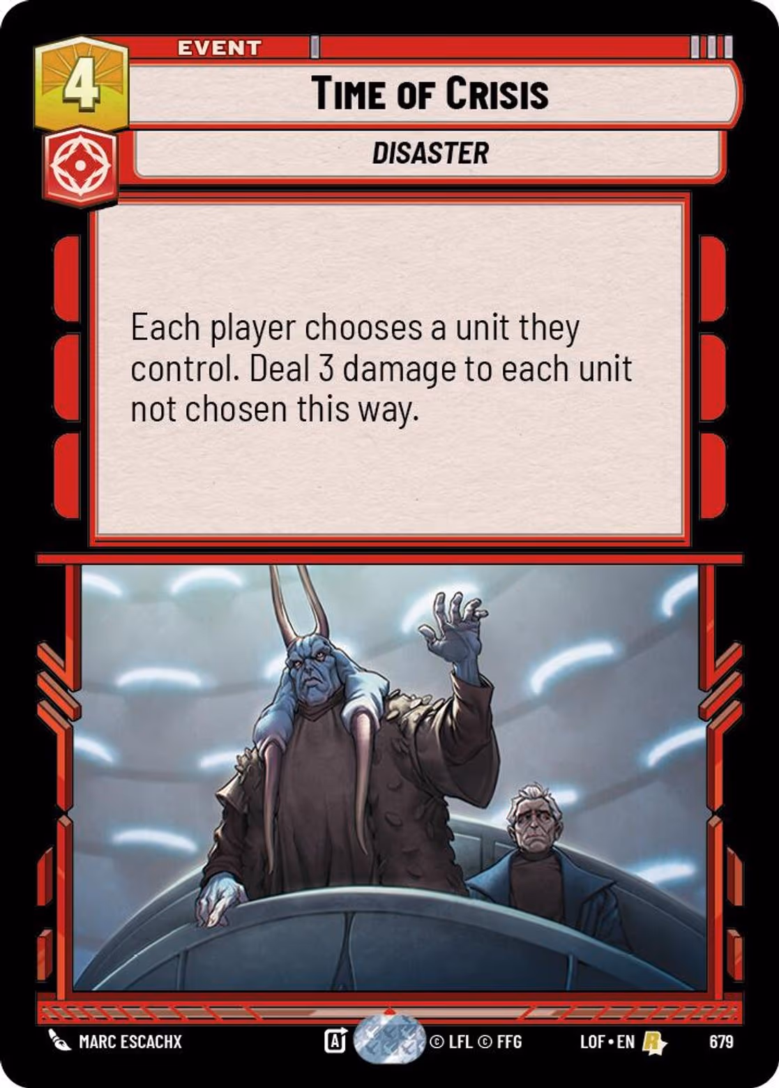 Time of Crisis LOF-679 Foil Star Wars Unlimited card