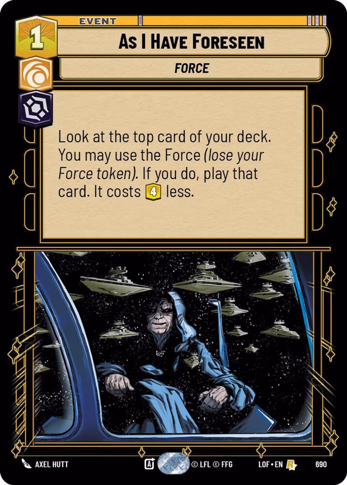 As I Have Foreseen LOF-690 Foil Star Wars Unlimited card
