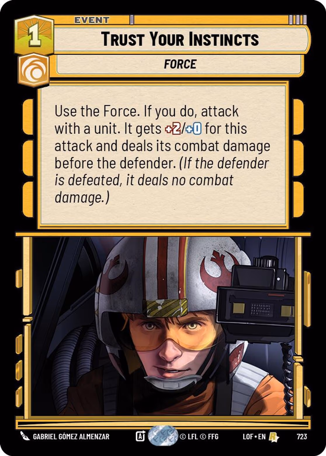 Trust Your Instincts LOF-723 Foil Star Wars Unlimited card