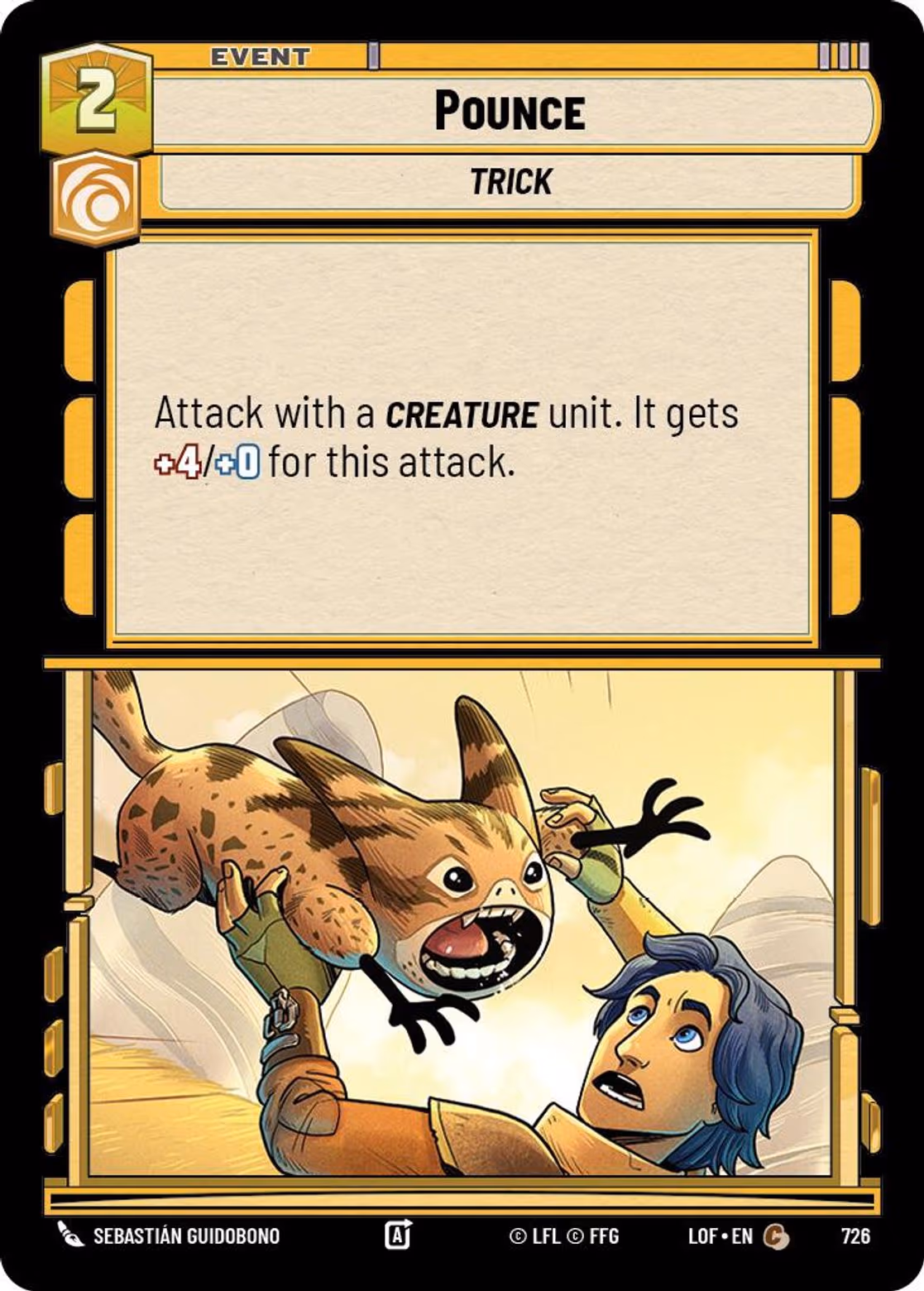 Pounce LOF-726 Foil Star Wars Unlimited card