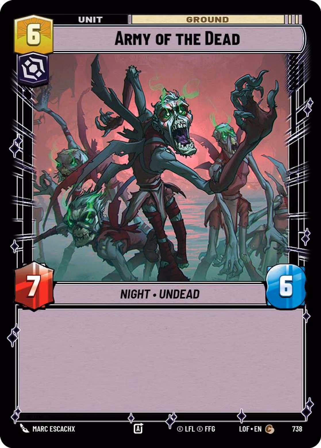 Army of the Dead LOF-738 Foil Star Wars Unlimited card
