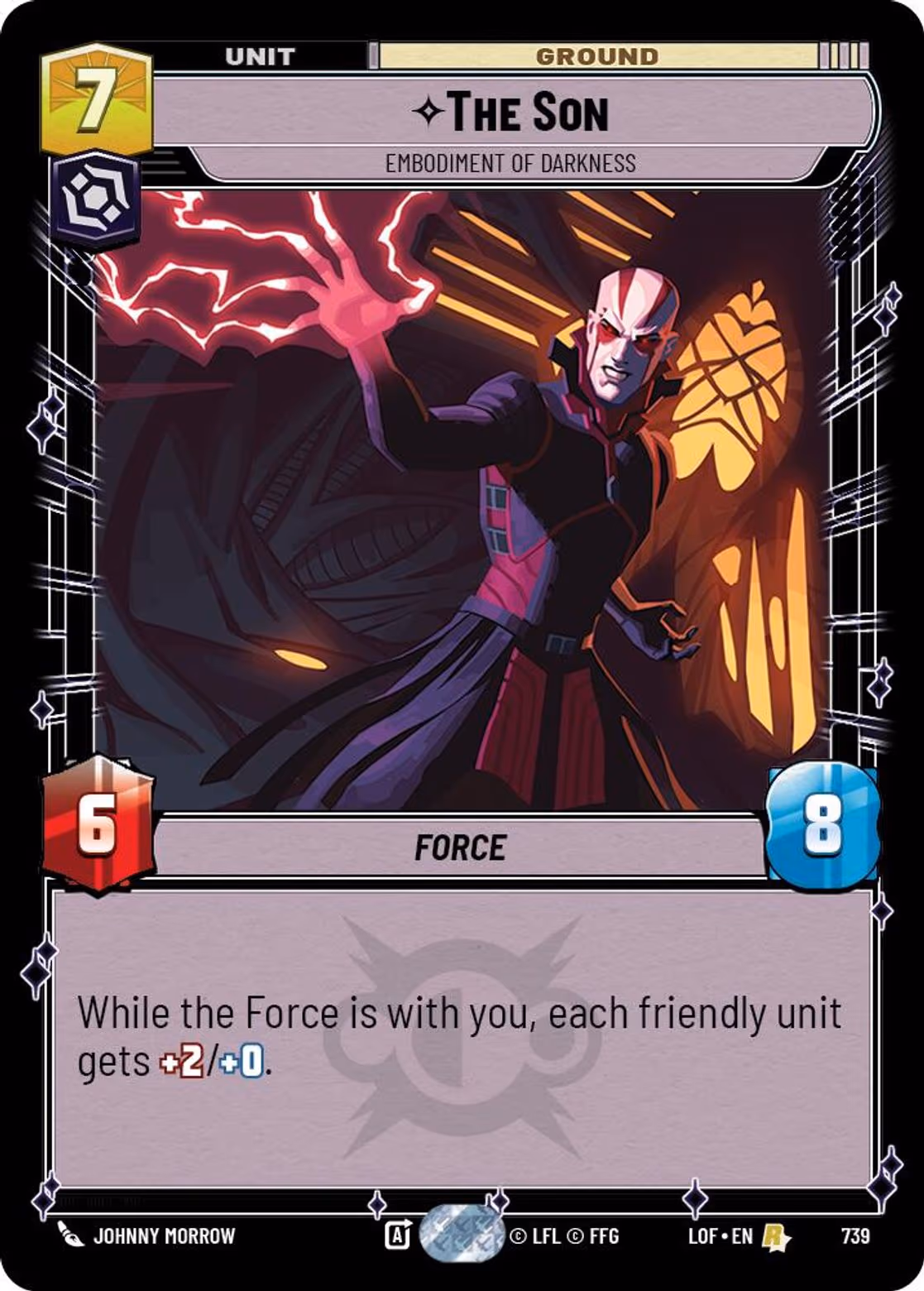 The Son - Embodiment of Darkness LOF-739 Foil Star Wars Unlimited card