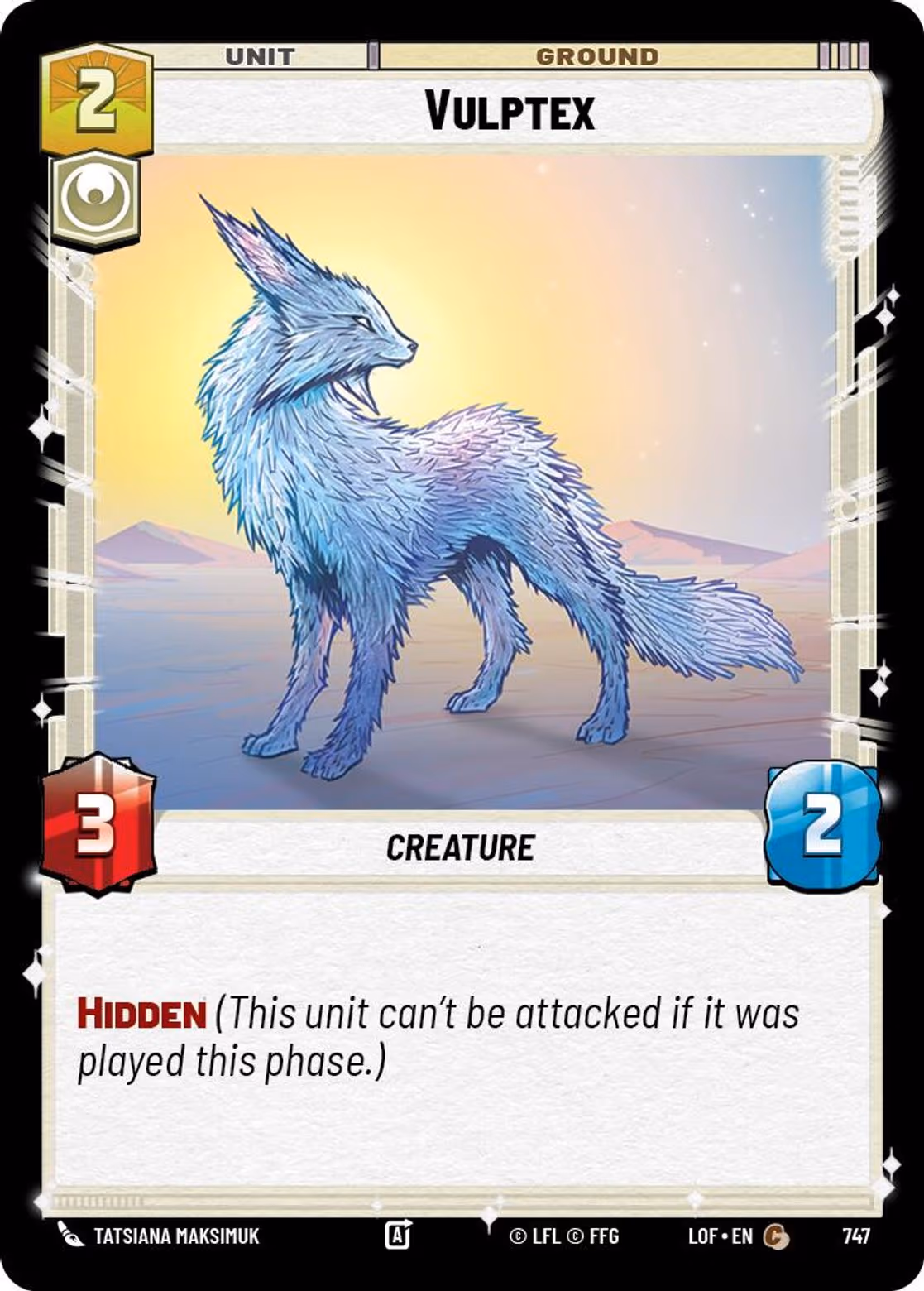 Vulptex LOF-747 Foil Star Wars Unlimited card