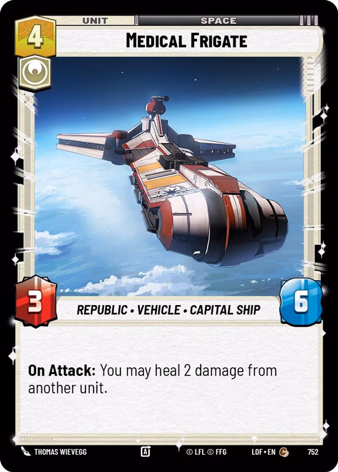 Medical Frigate LOF-752 Foil Star Wars Unlimited card
