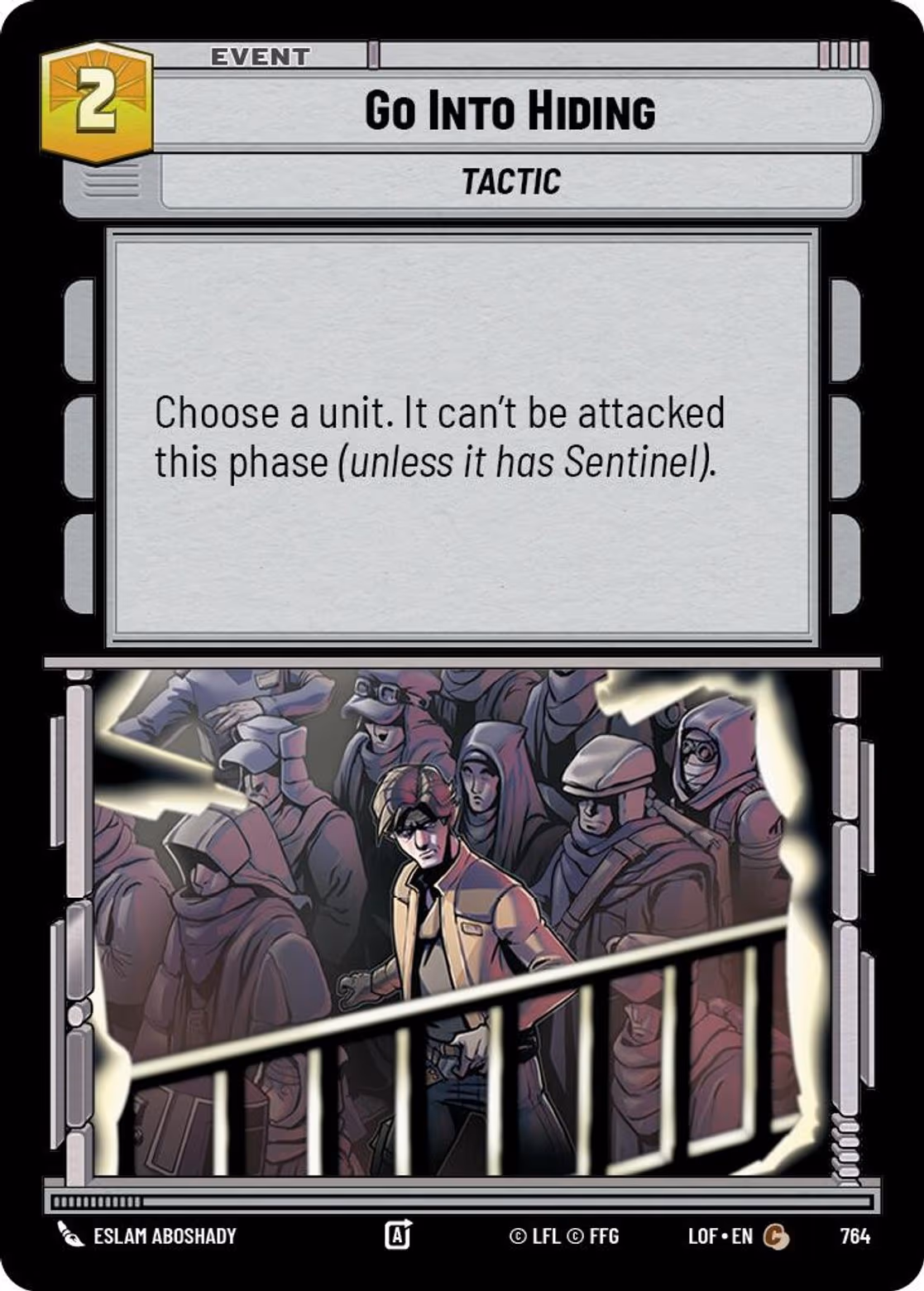 Go Into Hiding LOF-764 Foil Star Wars Unlimited card