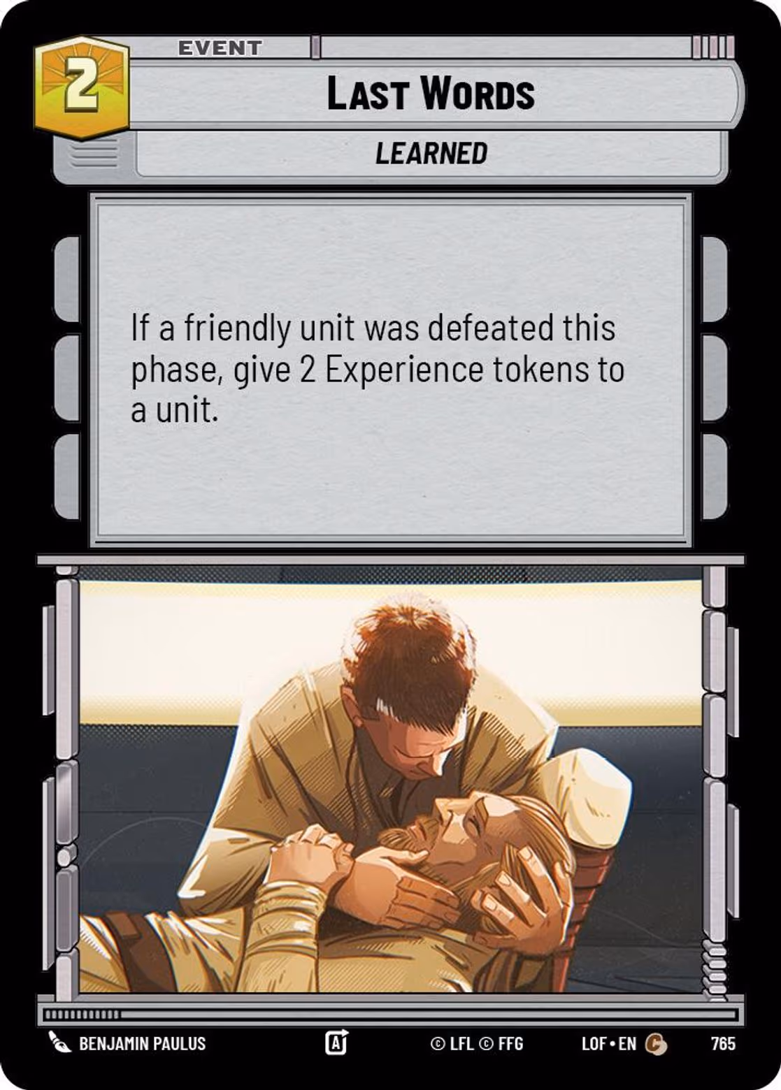 Last Words LOF-765 Foil Star Wars Unlimited card