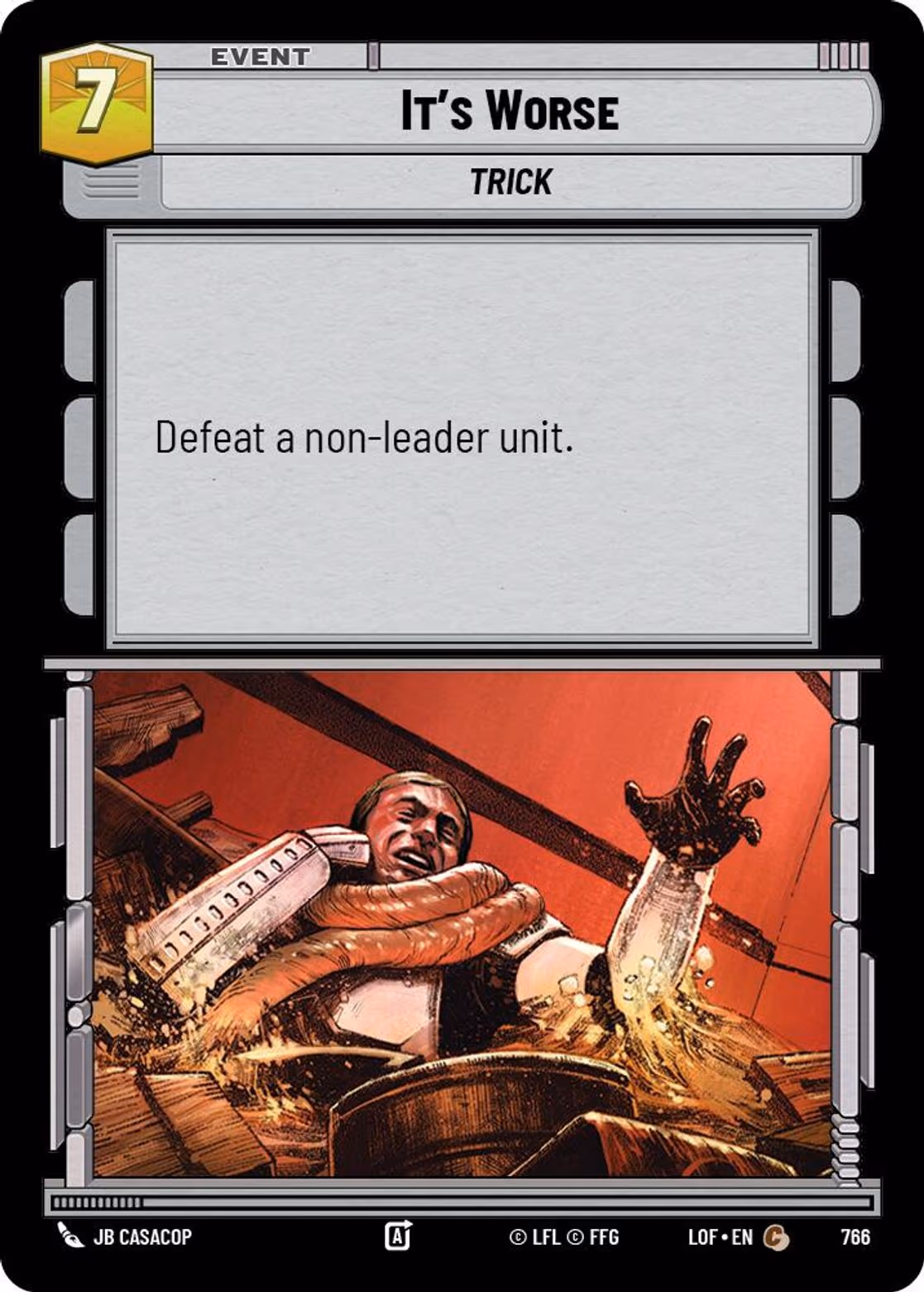 It's Worse LOF-766 Foil Star Wars Unlimited card