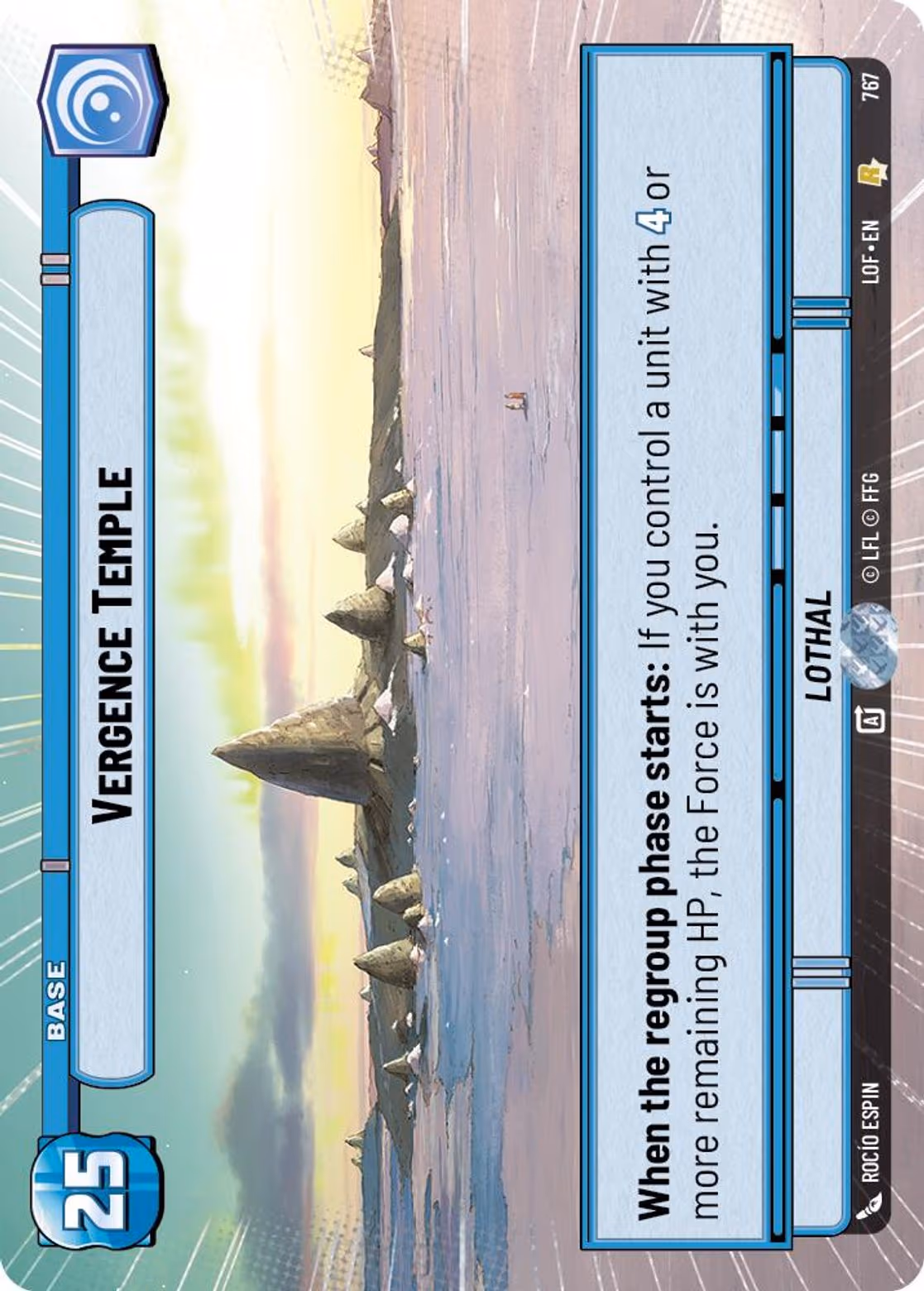 Vergence Temple - Lothal LOF-767 Hyperspace Foil Star Wars Unlimited card