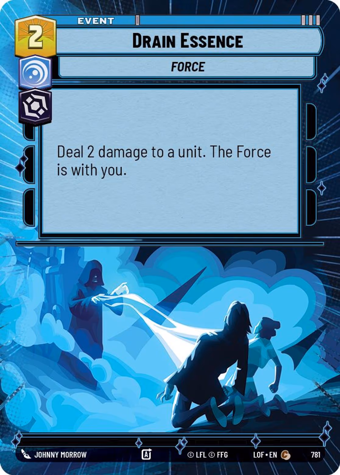 Drain Essence LOF-781 Hyperspace Foil Star Wars Unlimited card