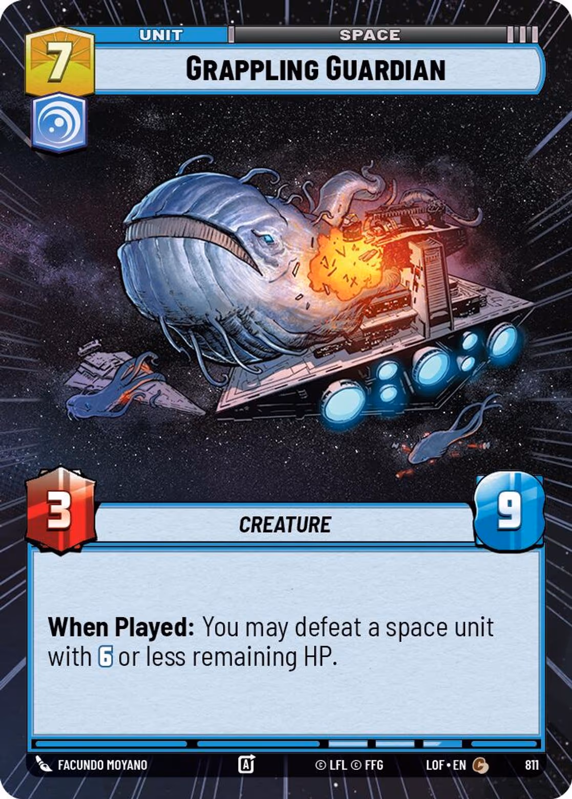Grappling Guardian LOF-811 Hyperspace Foil Star Wars Unlimited card