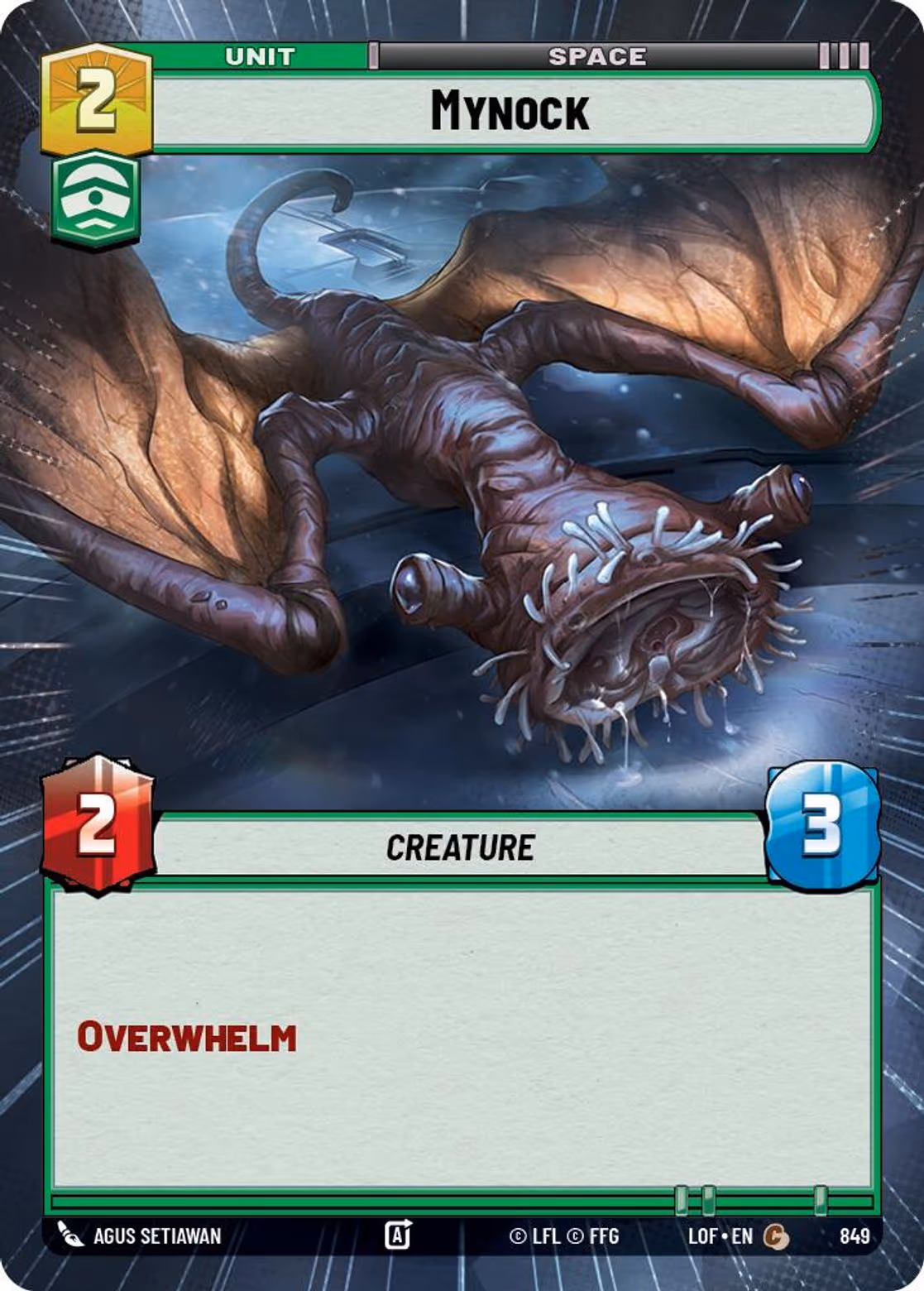 Mynock LOF-849 Hyperspace Foil Star Wars Unlimited card