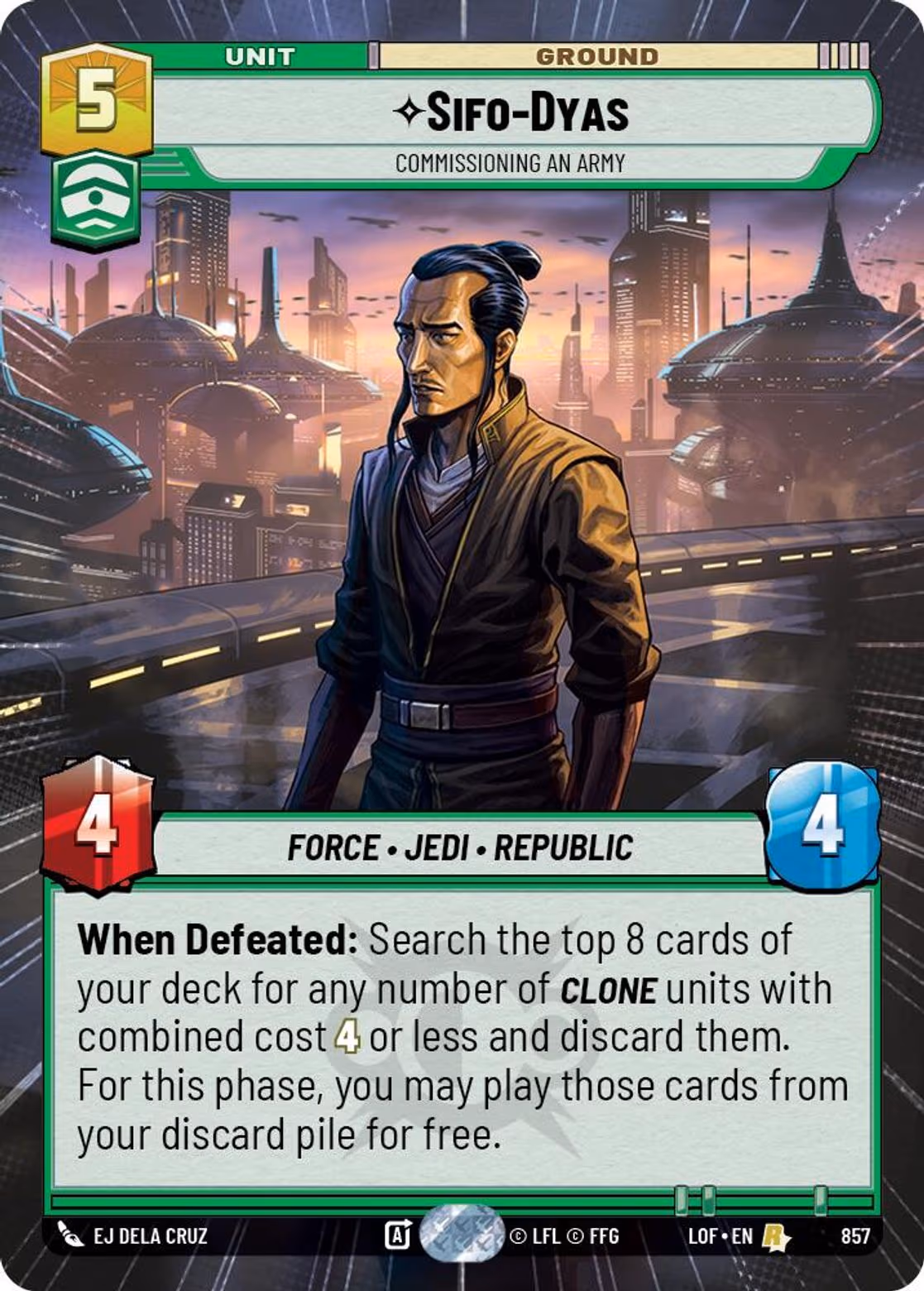 Sifo-Dyas LOF-857 Hyperspace Foil Star Wars Unlimited card