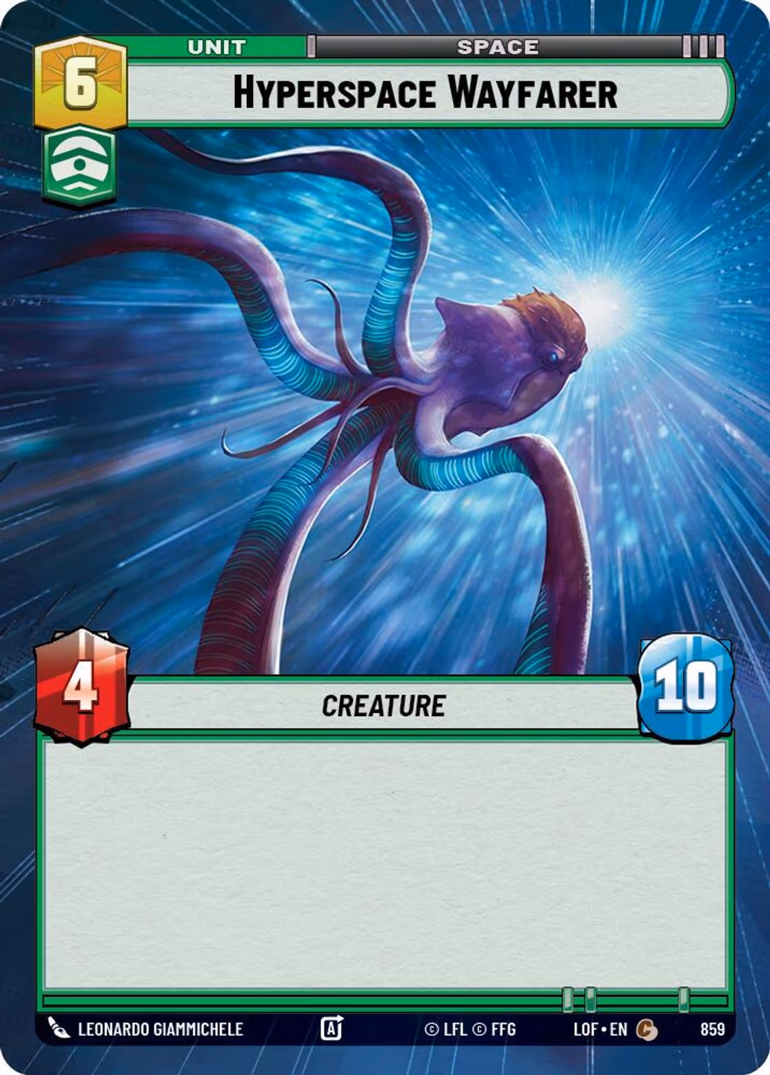 Hyperspace Wayfarer LOF-859 Hyperspace Foil Star Wars Unlimited card