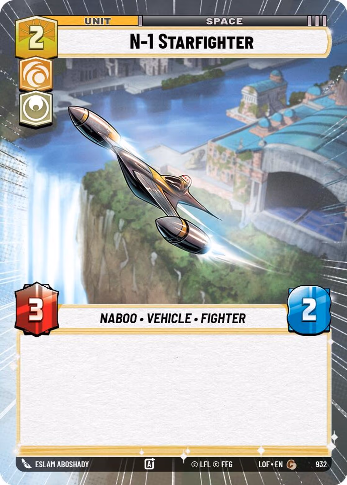 N-1 Starfighter LOF-932 Hyperspace Foil Star Wars Unlimited card